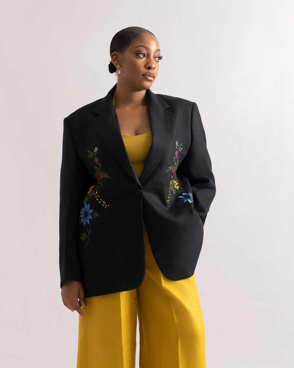 Noma Linen Blazer Set