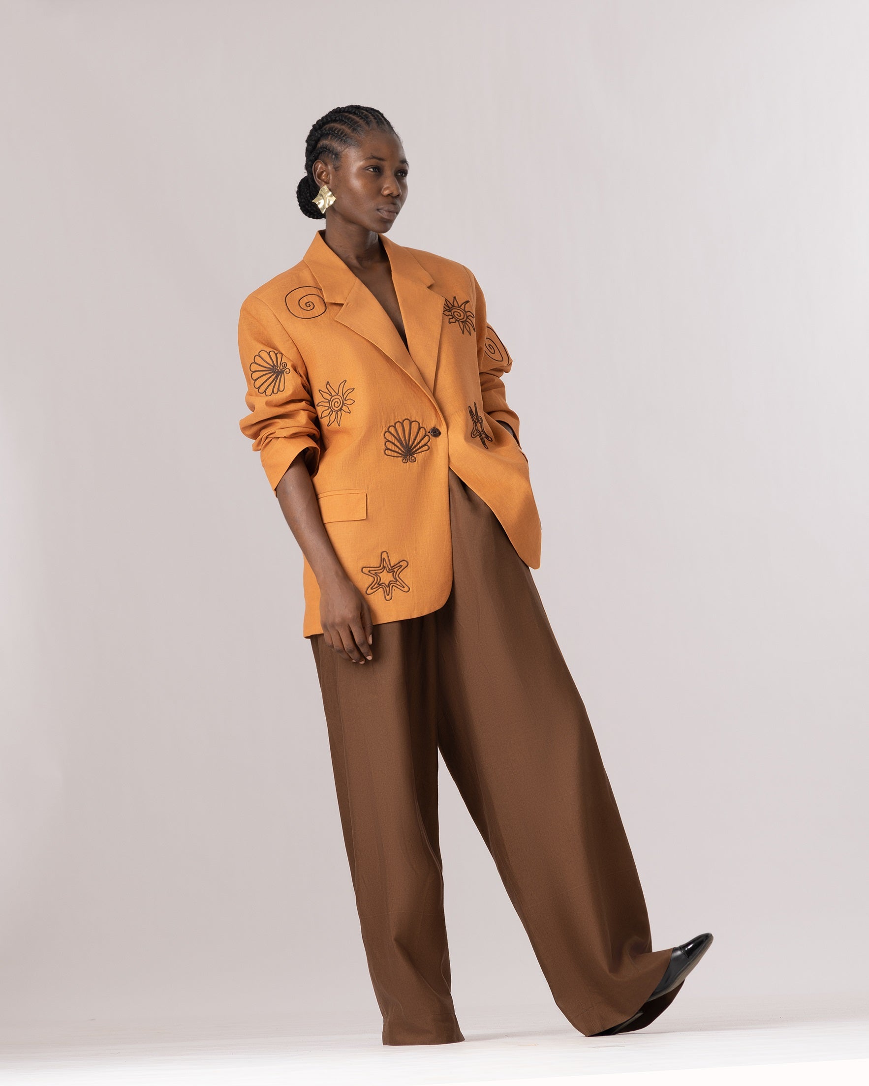 Roga Terra Oversized Linen Blazer